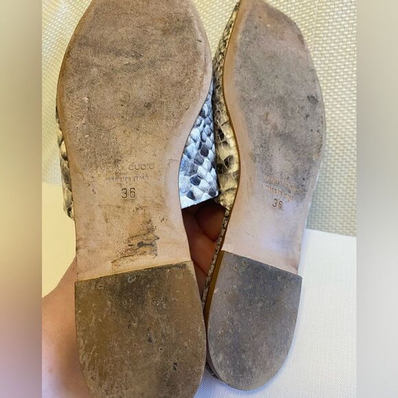 Bells & Becks snake skin leather slide on loafers made in Italy size 36 or 5.5 - Picture 7 of 9